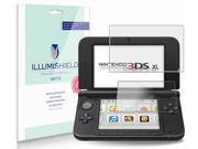 Nintendo 3DS XL Screen Protector [3 Pack] iLLumiShield Anti Glare Matte HD Clear Film Anti Bubble Anti Fingerprint Japanese Invisible Shield Lifeti