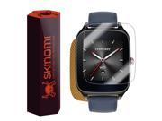 Skinomi® TechSkin Asus ZenWatch 2 45mm Screen Protector Gold Carbon Fiber Full Body Skin with Free Lifetime Replacement Front Back Wrap Clear Film Ult
