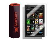 Skinomi® TechSkin Amazon Fire Screen Protector 7 [2015] Brushed Aluminum Full Body Skin w Lifetime Replacement Front Back Wrap Clear Film Ultra HD