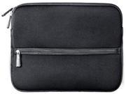 Black Tablet Nylon Fabric Pouch with Pocket for Apple iPad
