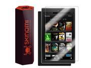 Skinomi® TechSkin Amazon Fire Screen Protector 7 [2015] Carbon Fiber Full Body Skin w Lifetime Replacement Front Back Wrap Clear Film Ultra HD Ant