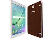 Skinomi® TechSkin Samsung Galaxy Tab S2 NOOK 8 Screen Protector Dark Wood Full Body Skin w Free Lifetime Replacement Front Back Wrap Clear Film Ultr