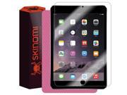 Skinomi® TechSkin Apple iPad mini 4 Screen Protector Pink Carbon Fiber Full Body Skin with Free Lifetime Replacement Front Back Wrap Clear Film Ultra