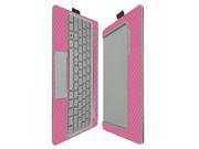 Skinomi® TechSkin HP Envy 8 Note Pink Carbon Fiber Full Body Skin w Lifetime Warranty Front Back Film Ultra HD Anti Bubble Invisible Shield [Keyboard
