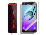 Skinomi® TechSkin Samsung Galaxy A3 [2016] Screen Protector Brushed Aluminum Full Body Skin w Free Lifetime Replacement Front Back Wrap Clear Film Ul