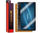 Skinomi® TechSkin Lenovo Yoga 900S Screen Protector Gold Carbon Fiber Full Body Skin with Free Lifetime Replacement Front Back Wrap Clear Film Ultra H