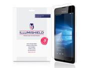 Microsoft Lumia 550 Screen Protector [3 Pack] iLLumiShield Japanese Ultra Clear HD Film with Anti Bubble and Anti Fingerprint High Quality Invisible Shield