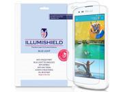 BLU Studio X Mini 4G LTE Screen Protector [2 Pack] iLLumiShield HD Blue Light UV Filter Premium Clear Film Anti Fingerprint Anti Bubble Shield Life