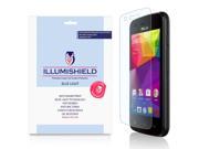 BLU Dash L Screen Protector [2 Pack] iLLumiShield HD Blue Light UV Filter Premium Clear Film Anti Fingerprint Anti Bubble Shield Lifetime Warranty