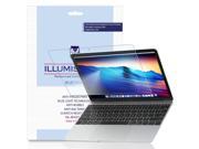 Apple MacBook 12 Screen Protector [2015 2016][1 Pack] iLLumiShield HD Blue Light UV Filter Premium Clear Film Anti Fingerprint Anti Bubble Shield L