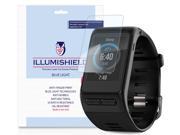 Garmin Vivoactive HR Screen Protector [2 Pack] iLLumiShield HD Blue Light UV Filter Premium Clear Film Anti Fingerprint Anti Bubble Shield Lifetime