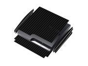 Skinomi Carbon Fiber Black Game Console Skin Cover for Sony Playstation 3 Slim