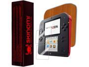 Skinomi Light Wood Full Body Skin Screen Protector Cover for Nintendo 2DS