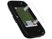 Skinomi Carbon Fiber Black Phone Skin Screen Cover for Nintendo Wii U GamePad