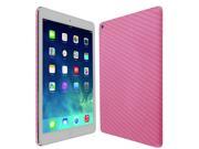 Skinomi Carbon Fiber Pink Skin Cover Screen Protector for Apple iPad Air LTE