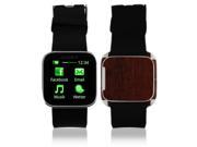 Skinomi Watch Skin Dark Wood Cover Clear Screen Protector for Sony SmartWatch