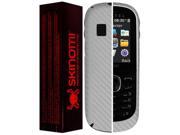 Skinomi® Carbon Fiber Silver Phone Skin Screen Protector for Alcatel OT 510A