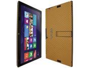 Skinomi Carbon Fiber Gold Tablet Skin Screen Protector for Sony Vaio Tap 11