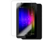 Skinomi Carbon Fiber Black Tablet Skin Screen Protector Cover for HP Slate 7