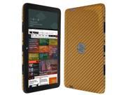Skinomi Carbon Fiber Gold Skin Cover for HP Split 13 x2 Ultrabook ONLY FOR 13t g100 13 g110dx