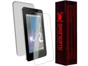 Skinomi Carbon Fiber Silver Tablet Skin Screen Protector for HP Slate 7 Plus