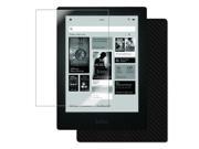 Skinomi Carbon Fiber Black Tablet Skin Screen Protector Cover for Kobo Aura HD