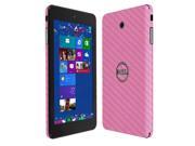 Skinomi Carbon Fiber Pink Tablet Skin Clear Screen Protector for Dell Venue 7