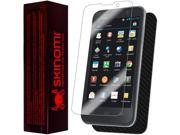 Skinomi Carbon Fiber Black Phone Skin Screen Protector for ZTE Z998 Mustang