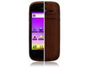 Skinomi Phone Skin Dark Wood Cover Clear Screen Protector for Huawei Ascend Y