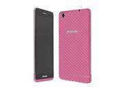 Skinomi Carbon Fiber Pink Tablet Skin Clear Screen Protector for Lenovo S5000 7