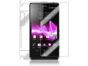 Skinomi Transparent Full Body Protector Film Cover for Sony Xperia TL TL30AT