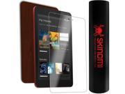 Skinomi Tablet Skin Dark Wood Cover Clear Screen Protector for Dell Venue 8