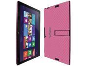 Skinomi Carbon Fiber Pink Skin Cover Clear Screen Protector for Sony Vaio Tap 11