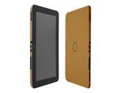 Skinomi Carbon Fiber Gold Tablet Skin Screen Protector Cover for HP Omni 10