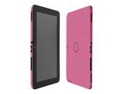 Skinomi Carbon Fiber Pink Skin Cover Clear Screen Protector for HP Omni 10