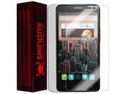 Skinomi® Carbon Fiber Silver Phone Skin SP for Alcatel One Touch Idol OT 6030 D
