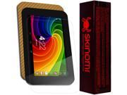 Skinomi Carbon Fiber Gold Tablet Skin Screen Protector for Toshiba Excite 7