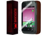 Skinomi® Phone Skin Dark Wood Screen Protector for T Mobile Huawei Prism 2 U8686