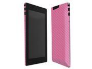 Skinomi Carbon Fiber Pink Tablet Skin Clear Screen Protector for Kobo Arc 7 2013