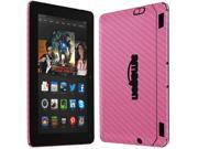 Skinomi Carbon Fiber Pink Skin Screen Protector for Amazon Kindle Fire HDX 7
