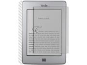 Skinomi Carbon Fiber Silver Skin Cover Screen Protector for Amazon Kindle Touch