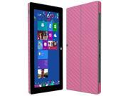 Skinomi Carbon Fiber Pink Skin Cover Screen Protector for Microsoft Surface 2