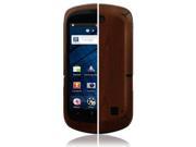 Skinomi Phone Skin Dark Wood Cover Clear Screen Protector for ZTE Groove X501