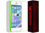 Skinomi Carbon Fiber Silver Skin Clear Screen Protector for Apple iPhone 5C