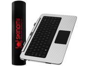 Skinomi Carbon Fiber Silver Skin for HP Split 13 x2 Ultrabook Keyboard ONLY FOR 13t g100