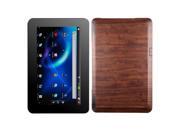 Skinomi TechSkin Dark Wood Tablet Skin Protector for ViewSonic ViewPad 10s