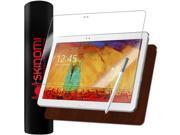 Skinomi Tablet Skin Dark Wood Screen Protector for Samsung Galaxy Note 10.1 2014