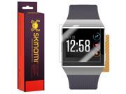 Skinomi? TechSkin - Fitbit Ionic Screen Protector  + Gold Carbon Fiber Full Body Skin / Front & Back Wrap Clear Film / Ultra HD and Anti-Bubble Shield