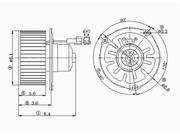 TYC 700102 HVAC Blower Motor New