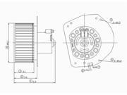 TYC 700017 HVAC Blower Motor New